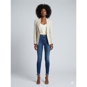 Mother The Looker Ankle Fray Skinny Jeans Girl Crush Size 29 USA Made
